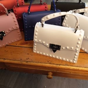 Set of studded purses
